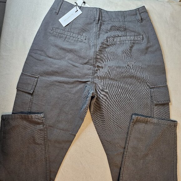 Dynamite Women's Claudia Denim Cargo Pants - Size 10 - Picture 7 of 9